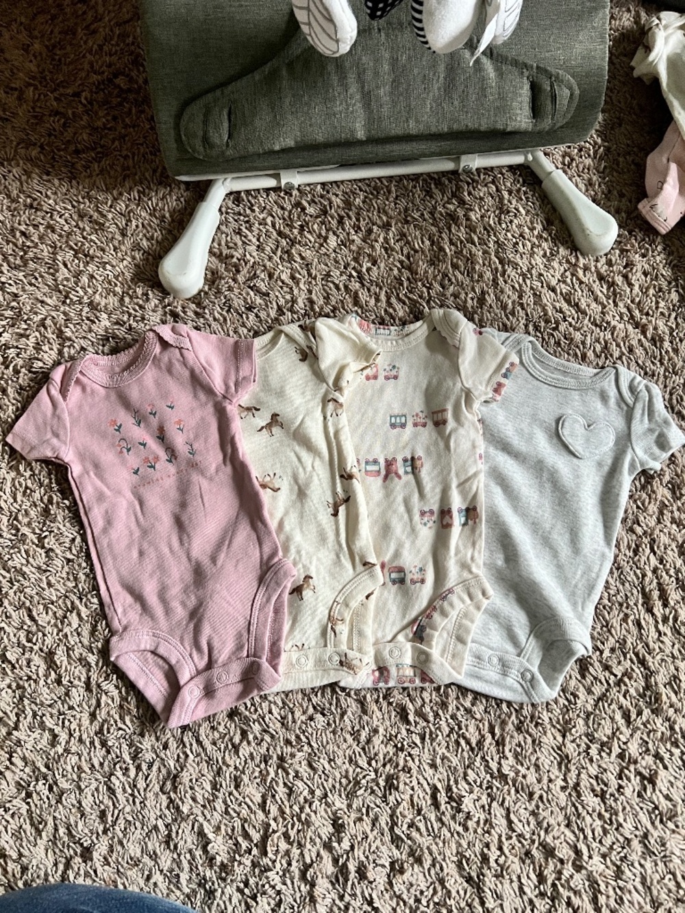 Baby Girl Four Piece Onsie Bundle - Newborn - Carter's
